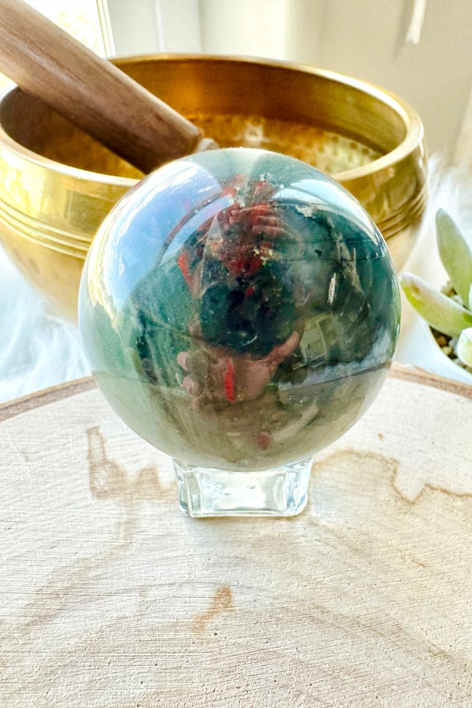 African Bloodstone Sphere 002