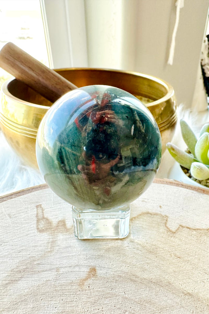 African Bloodstone Sphere 002