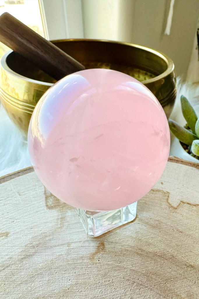 Star Rose Quartz Sphere 001