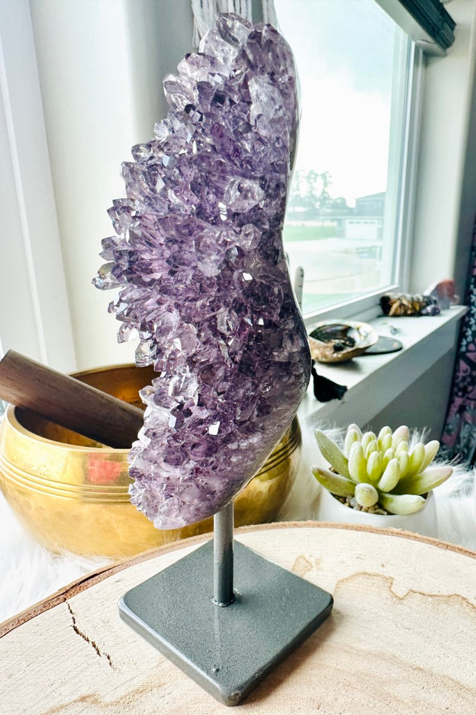 Amethyst Cluster on Stand 003