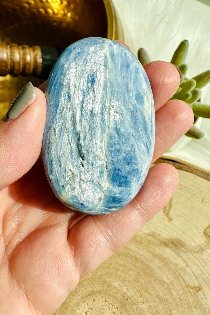 Blue Kyanite Palm Stone (B)