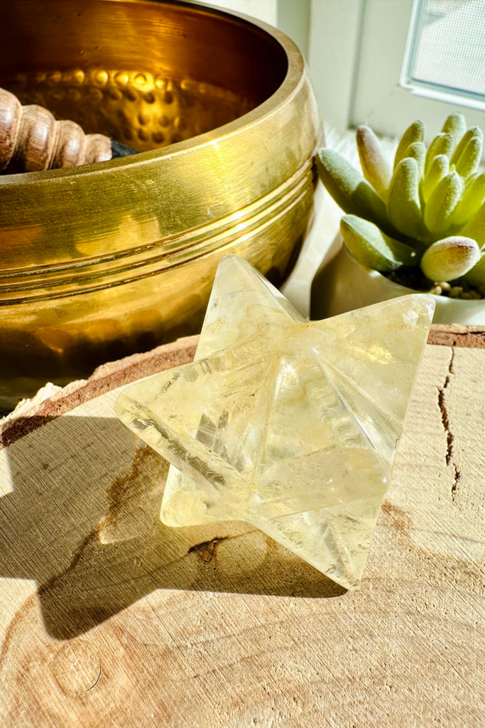 Golden Healer Quartz Merkaba (D)