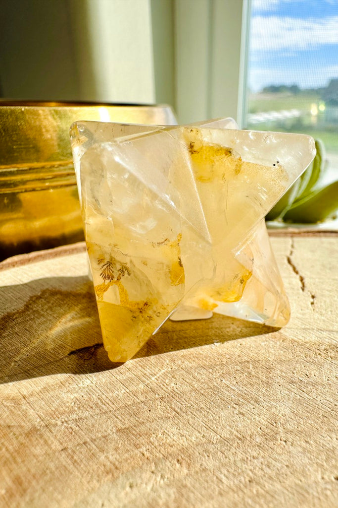 Golden Healer Quartz Merkaba (F)