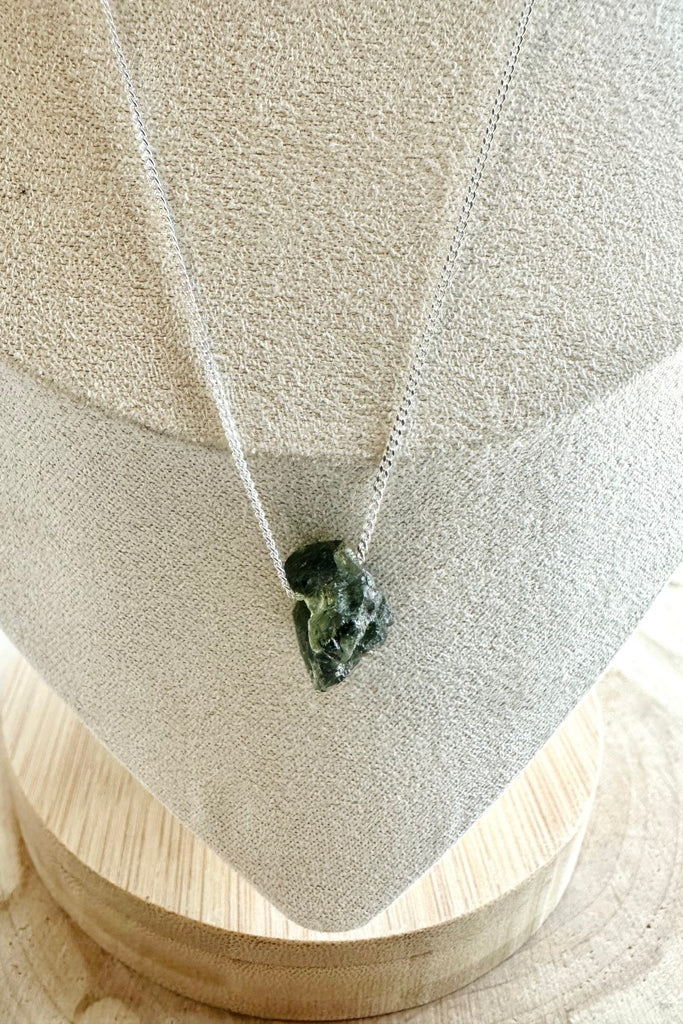 Moldavite Necklace (with naturally formed hole) - 001
