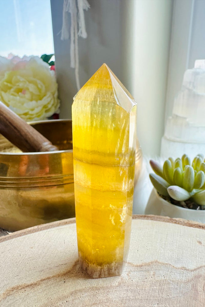 Yellow Fluorite Tower 004