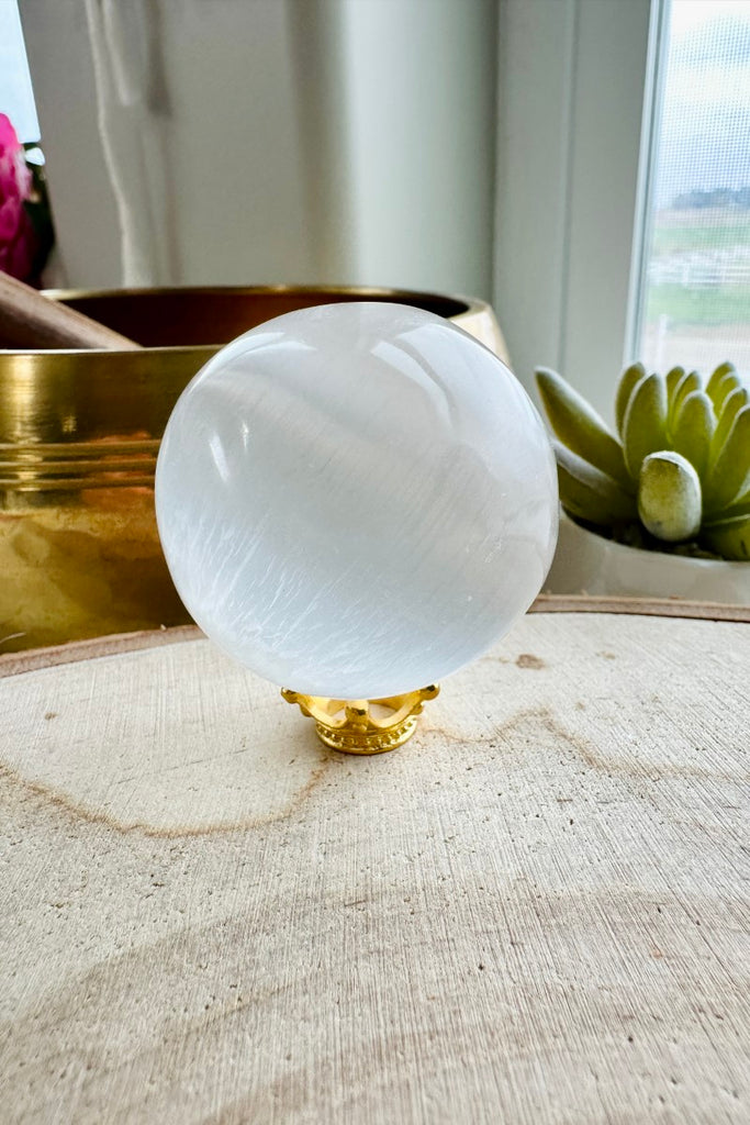 Selenite Sphere - Small