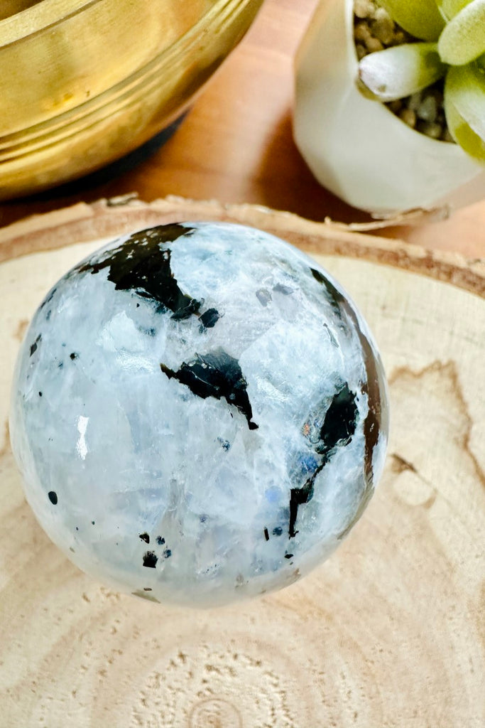 Rainbow Moonstone Sphere 001