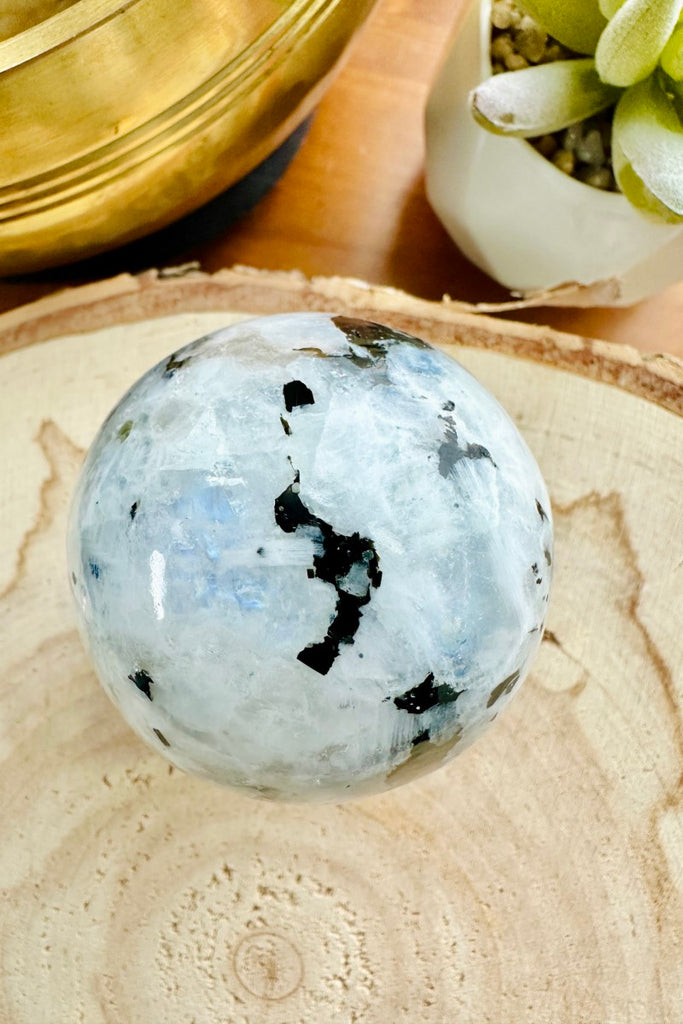 Rainbow Moonstone Sphere 001