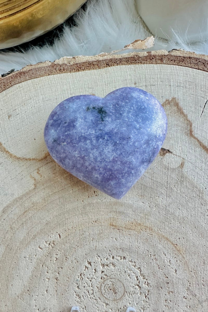 Lepidolite Heart 002