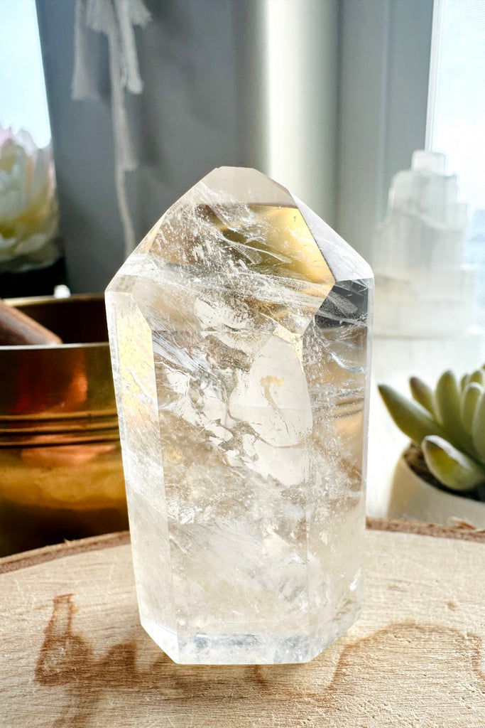 Clear Quartz Tower 009