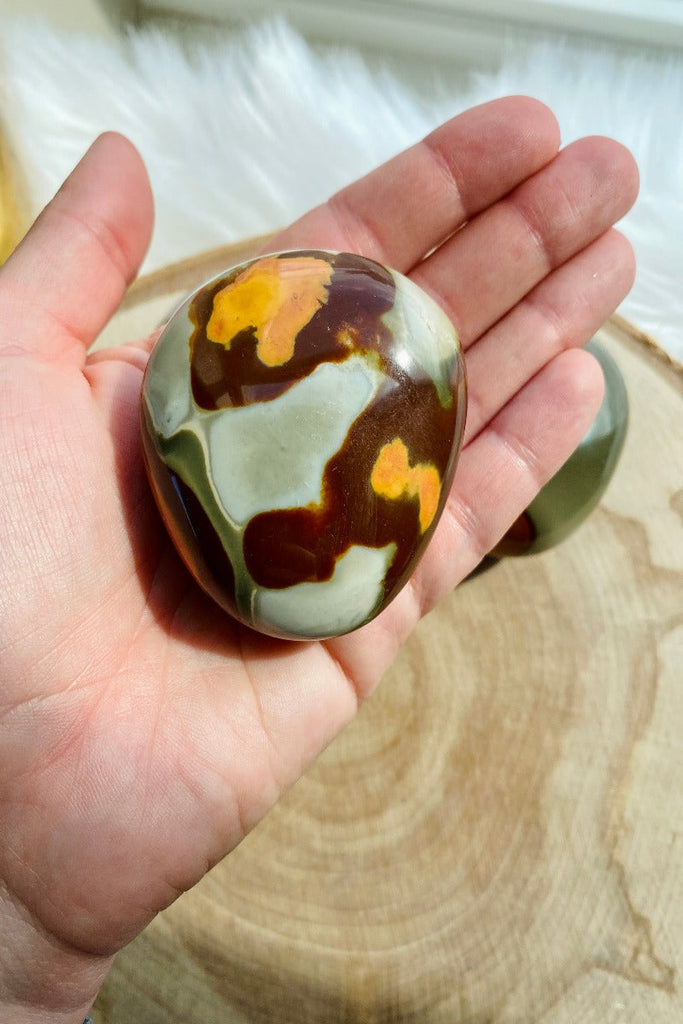 Polychrome Jasper Palm Stone 002