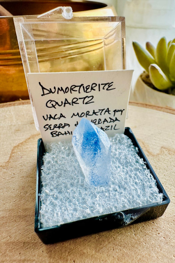 Dumortierite Quartz from Brazil Thumbnail