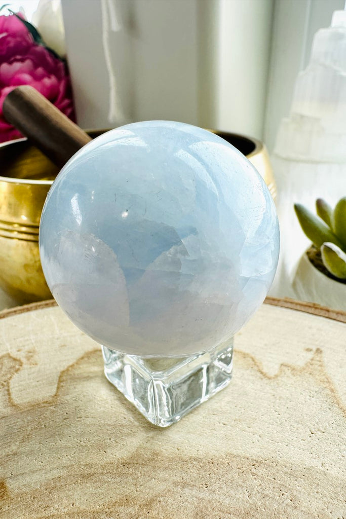 Blue Calcite Sphere