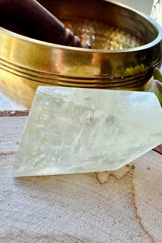 Honey Calcite Polished Chunk 002