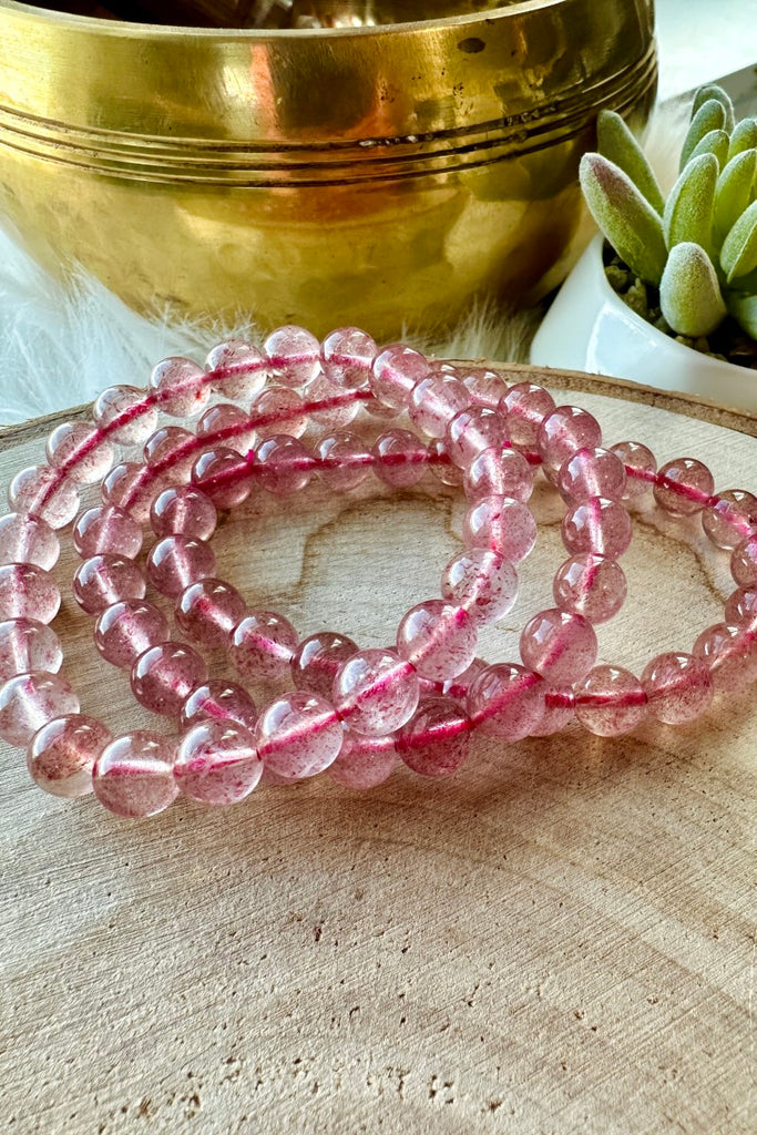 Strawberry Quartz Bracelet Kylee's Crystals - Main Image
