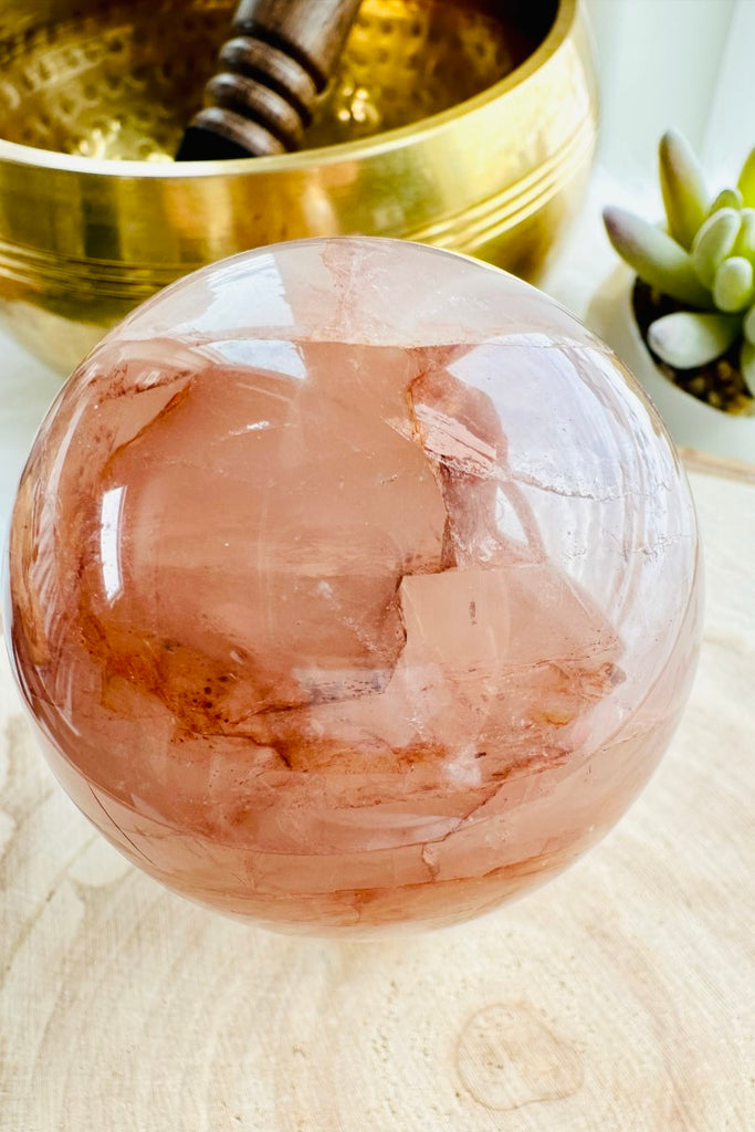 Fire Quartz Sphere