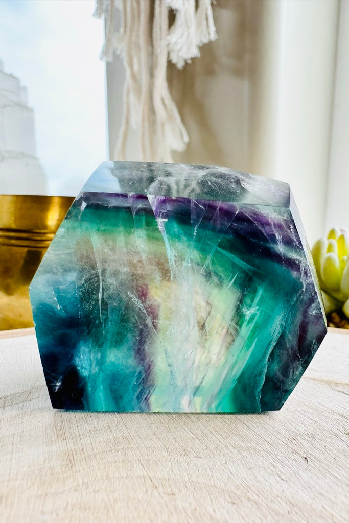 Rainbow Fluorite with Rainbows