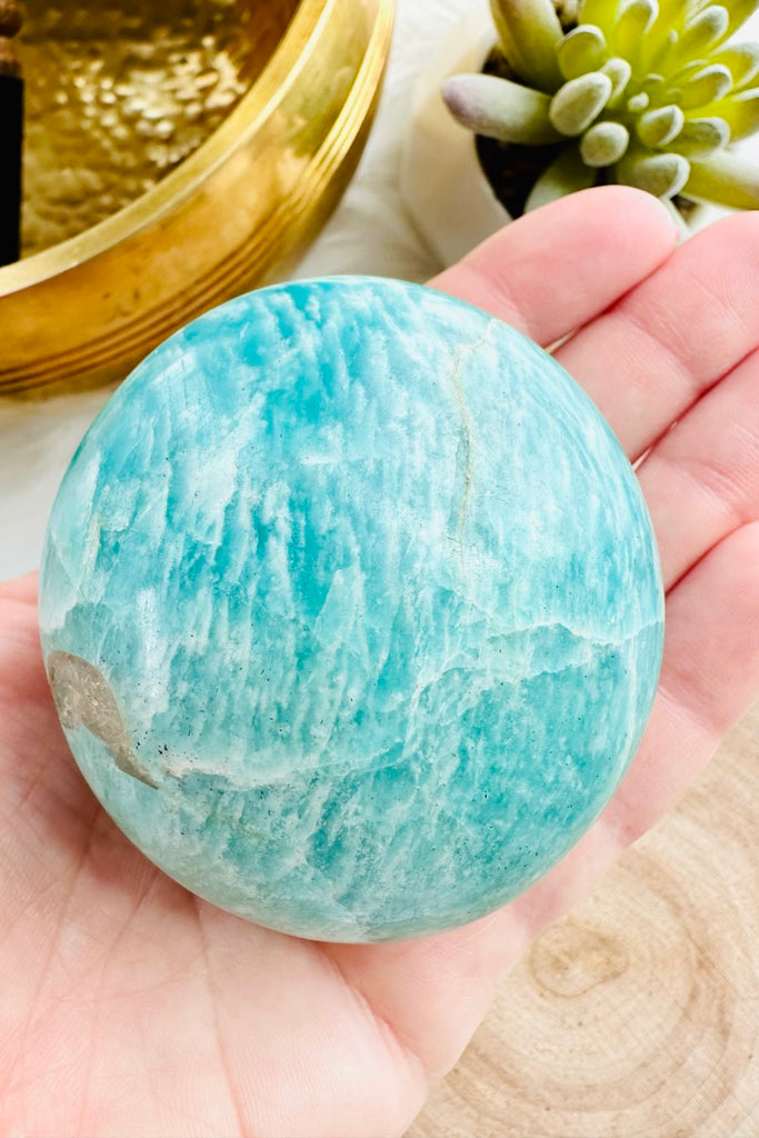 Amazonite Palm Stone