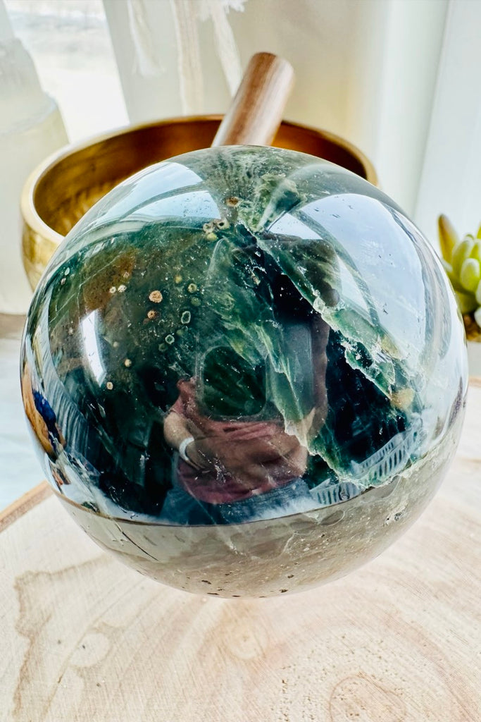 Ocean Jasper Sphere - Green