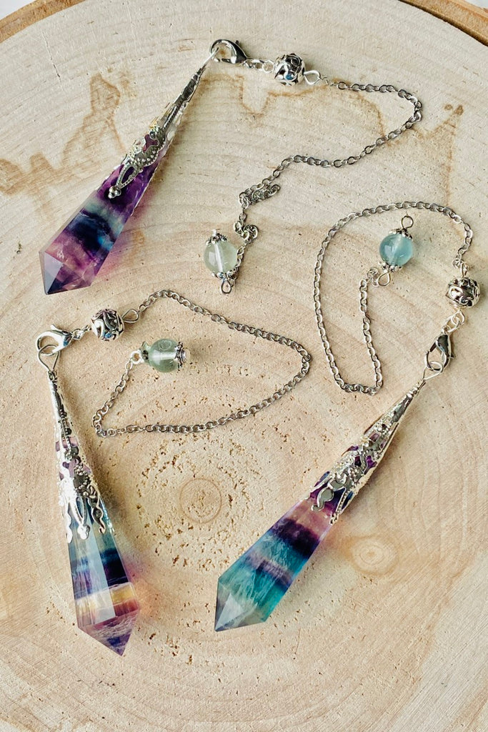 Rainbow Fluorite Pendulum