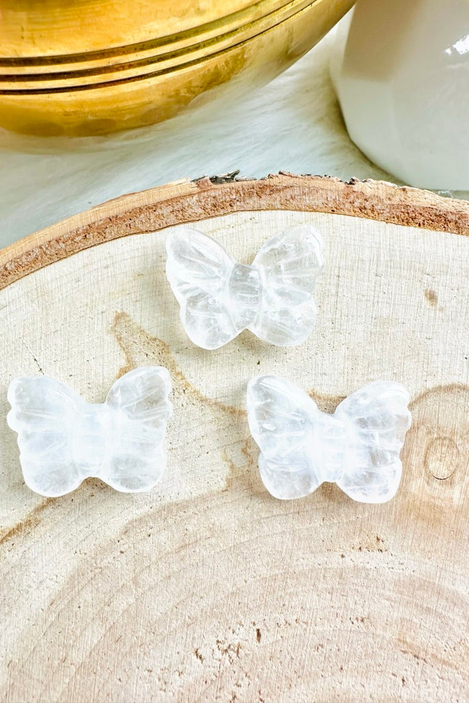 Clear Quartz Butterfly