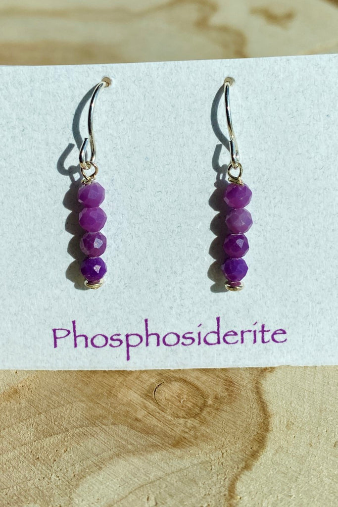Phosphosiderite Earrings