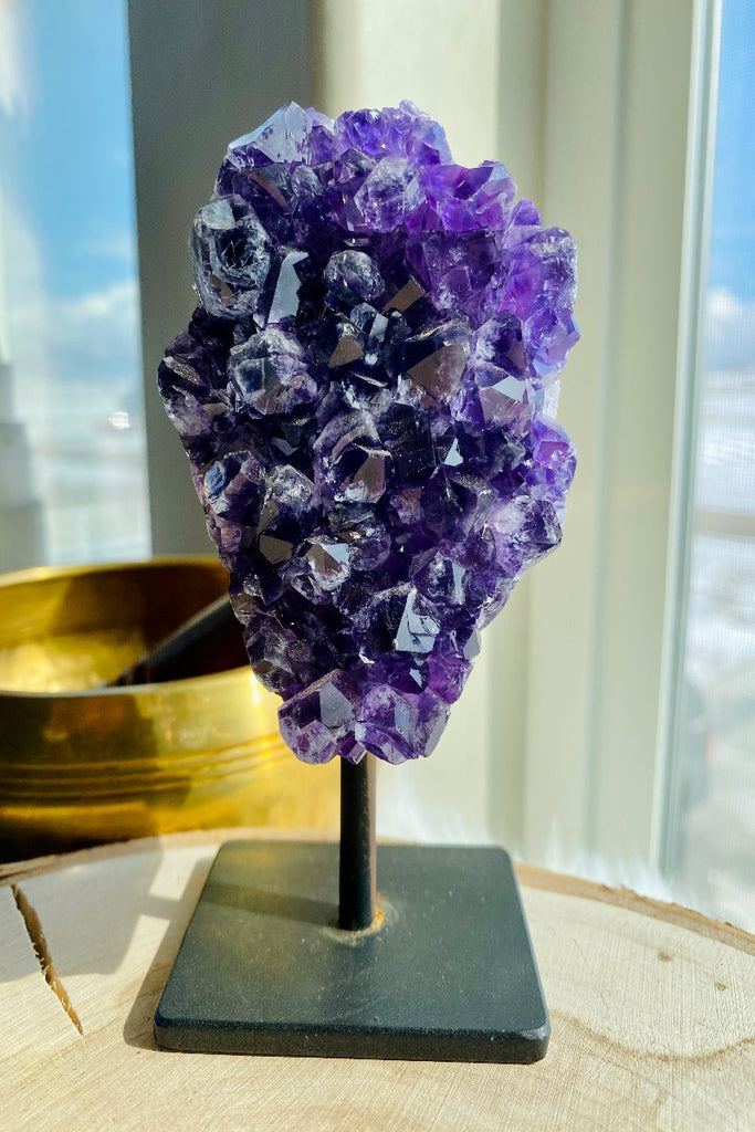 Amethyst Cluster on Stand 001