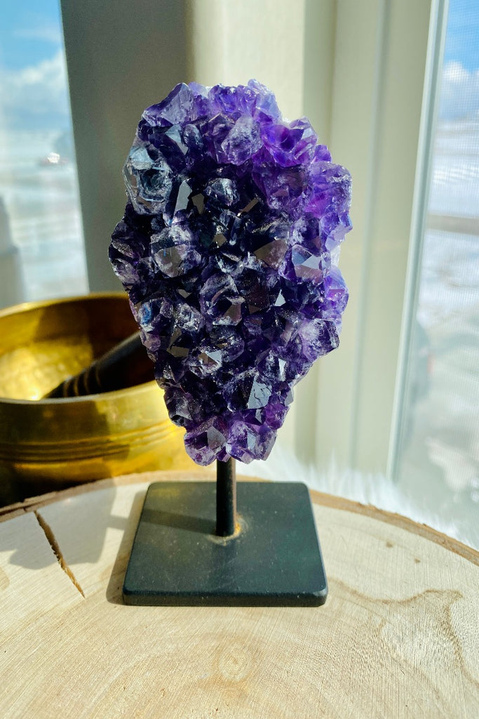 Amethyst Cluster on Stand 001