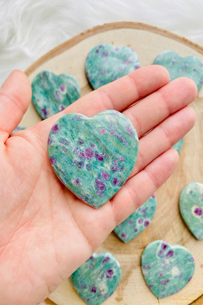 Ruby Fuchsite Heart