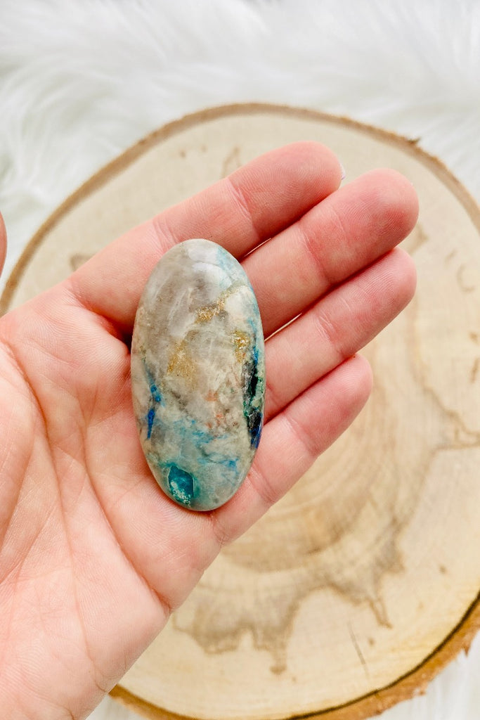 Azurite Palm Stone - Small