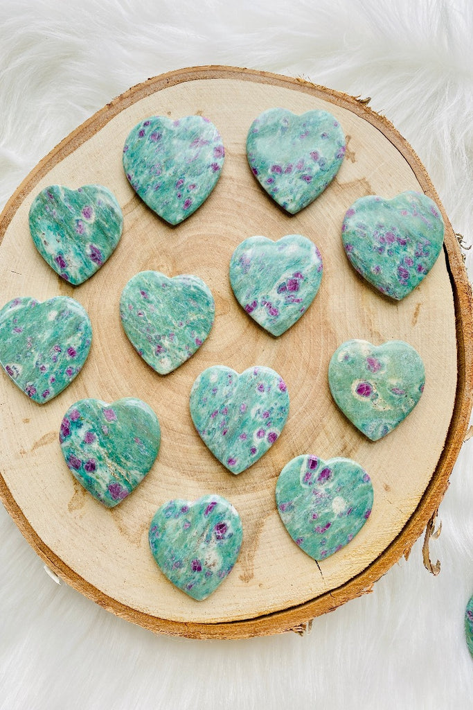 Ruby Fuchsite Heart